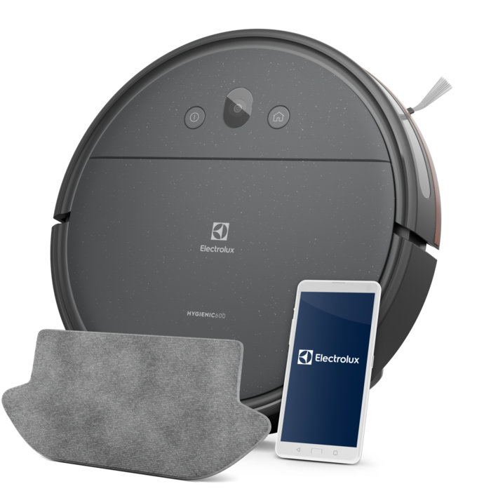 Electrolux ER61UW1DG 600 fshesë me korrent robotik Robot_Vacuum_Cleaner pa çantë Dark Grey 120 min