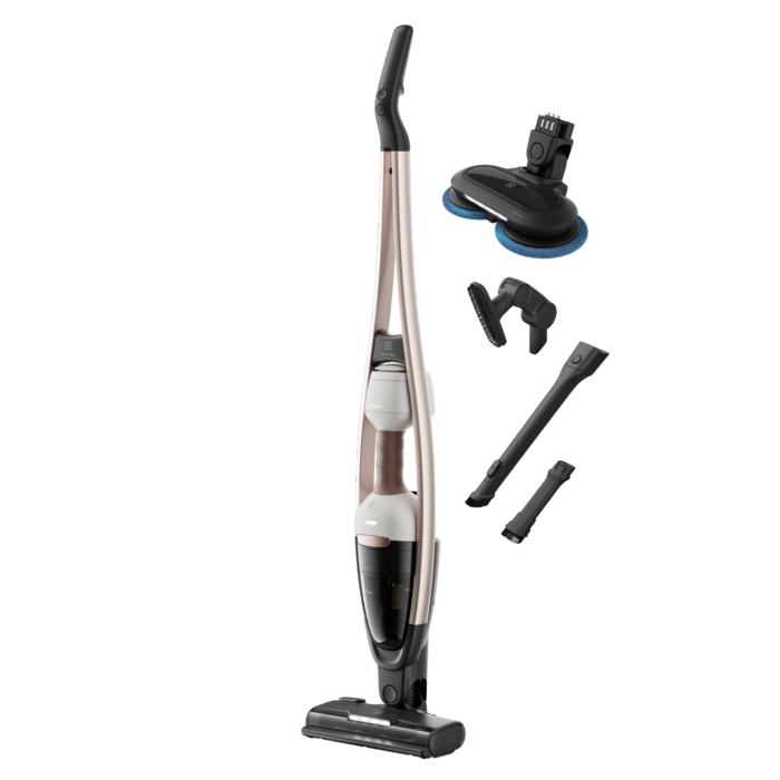 Electrolux 600 Cordless cleaner 2in1 pa çantë Shell White 55mins