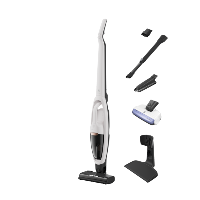 Electrolux 500 Cordless cleaner 2in1 pa çantë Shell White 55mins